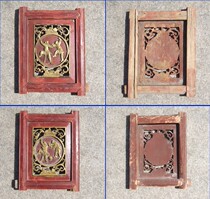 Play pattern for the wooden sculptures of the children