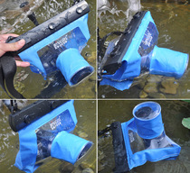 SLR camera waterproof cover Blue SLR camera waterproof cover waterproof case waterproof bag BINGO