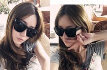 Choking chili toad mirror square box all black sunglasses black frame sunglasses sunglasses fashion glasses