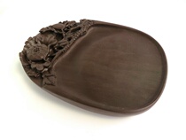 Song Hang-end ink-stone 6-7-inch egg-shaped pure hand carved Zhaoqing Practical inkstone YNF Nanfei Ink Stone