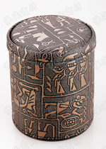 Leather screen Cup straight cylinder cup bag leather Cup rocker swing Cup bar KTV supplies skin pattern Cup 1058