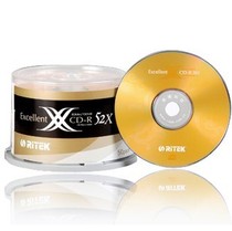  Ritek Rhenium double X series blank CD burning disc burning disc 700M 50 pieces