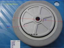 Shenfeng caster 5 inch hand push flatbed wheel 125*32 silent wheel 5 inch medium Pu wheel single bearing