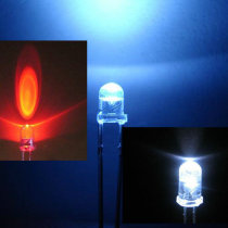 Super bright LED luminous tube LED lamp bead light source White Red white hair blue white white 5mm send 1 4W resistance