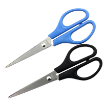 Del office 0603 student office steel scissors paper cutter 170mm stainless steel scissors