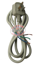 Three-plug single-head power cord 1 5 m three-core single-head power cord all copper 0 5 square three-pronged power cord