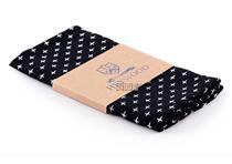 European Synchronization College Custom Cotton Linen Cloth Suit Hand Accessories Retro Suit Pocket Scarf Black Woven