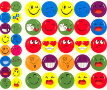 Kindergarten Reward Sticker * Reward Praise Sticker * Cartoon Smiley Face Cry Face Expression Sticker * Cartoon Sticker