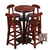 Bar table and chair solid wood bar table bar stool bar stool bar stool bar chair high chair