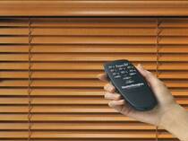 Electric solid wood louvers curtain roller blinds blackout breathable shutters wood bamboo blinds