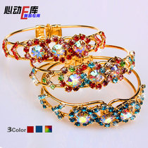 Yiwu factory price imported Nepalese exquisite acrylic diamond bracelet high-end bracelet Indian belly dance accessories