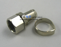 All copper 75-7 Metric f-head cable TV line connector coaxial connector metric
