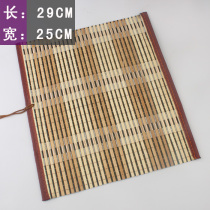 High-end brush preservation roller curtain calligraphy roll pen table exquisite high-grade pen curtain medium bamboo pole preparation pen curtain