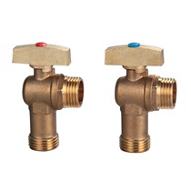 Large flow toilet water heater special faucet accessories brass angle valve triangle valve 4 points ball valve angle valve hot and cold water