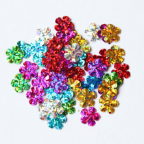 diy handmade material 5 Leaf flower laser sequin