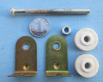 Wire-wound ceramic resistance fixation of high power wire wound ceramic resistance fixing with iron frame central perforation