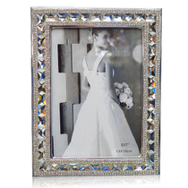 Creative diamond-studded rhinestone crystal photo frame desktop photo frame European 7-inch photo frame home accessories