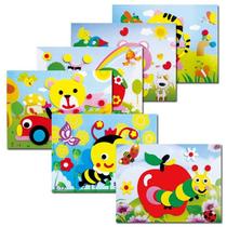 Special Price Toddler Handmade Eva Stereosticker 3d Art Paste Eva Cubism Painted Jigsaw Puzzle Kindergarten