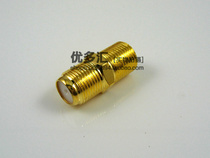 Gold-plated all-copper Imperial pair F-Head connector inch double-pass straight connector female-to-female connector