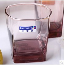 Le Meiya Ningcai glass Heat-resistant transparent cup Whiskey cup Teacup Milk cup Juice cup Round cup Water cup