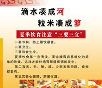 629 painting poster printing exhibition board inkjet material sticker 969 catering culture saving food and water slogan