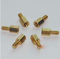 8 6 copper column single head hexagonal copper column copper column screw hexagon isolation column copper column M3 screw cap hardware