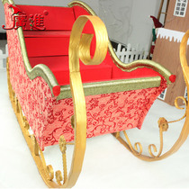 Guangjin Christmas Deer Car Old Car Sled Car Large Hotel Mall Plaza Supermarket Christmas Scene Arrangement