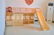 Childrens slide bed new pine multifunctional childrens bed wardrobe childrens bed