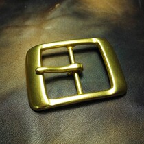 Old John copper buckle leather leather leather art Japanese belt buckle buckle Japanese word buckle 909385B42 pure copper buckle