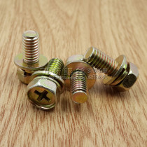 m8 cross recessed pockets hex bolts hex socket triple combination Bolt M8 x 16 8 x 20 25 30 35 40 45 50