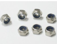 Stainless steel 201 GB889 lock nut nylon self-locking nut locknut 10 packs