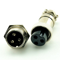 3p GX12-3 GX16-3 electric car charger Aviation plug and socket 5 pairs extension cord made