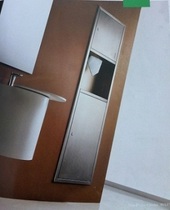 2 in 304 stainless steel dry cabinet combined dark - packed handkerchief carton pumper inlaid trash bin