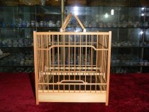 Wild Bird Cage (red and blue light) indigo chin drawer type Square cage (Wu Zhonghua)