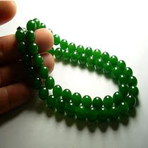 Taiwan Jasper quartz stone jade necklace Spinach green beads necklace pendant send family and friends good products