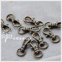 (Forest)Tail inner diameter 10mm Bronze dog buckle keychain lobster buckle 50 bags 135g