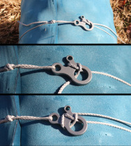 3 Outdoor camping home quick knot buckle tool 3 Hole tent multi-purpose stainless steel sturdy and durable