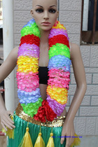 Big flower encryption garland Bar games dance hula award props garland Chest ring Neck ring