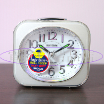 CRF801 Japan Lisheng RHYTHM big ringtone alarm clock night light mute snooze pearlescent study children primary school students
