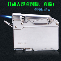 Focusus Focal Lighter Inflatable Spray Fire Straight Punch Windproof Gas Creative Little Cannon Windproof Personality