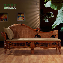  Tengyi Rattan Chaise longue Sofa Rattan chaise longue Sofa Chaise longue Sofa Rattan three-person sofa