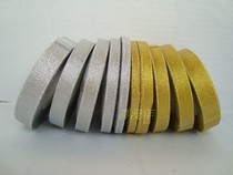  Wedding decoration supplies Golden onion belt Silver onion belt Gold ribbon Silver ribbon Christmas belt Packaging ribbon ribbon roll