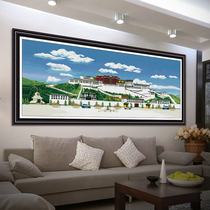 Tibetan cross-stitch Potala Palace historical sites ethnic customs new living room landscape painting