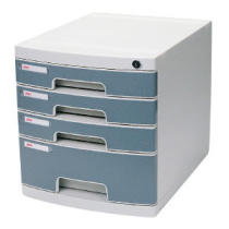 Deli file cabinet (with lock) 8854 four-layer plastic file cabinet chest of drawers General stationery office supplies