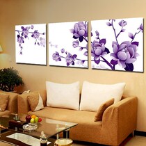 Cross stitch 2022 new line embroidered living room jade orchid triplex minimalist floral handmade bedroom minimalist modern beginner