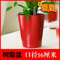 X-11 color resin pendant high grade baking paint flowerpot round pot water storage flowerpot can be planted all kinds of grass flowers