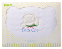 Special cabinet pigeon bay pro LITTLE CORO untwisted yarn with embroidered bath towels LA13 white LA14 yellow