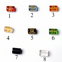 DIY jewelry agate six-character mantras beads
