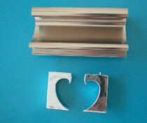 Crystal steel door aluminum crystal steel door panel cabinet door panel G-shaped handle light champagne bronze bright handle