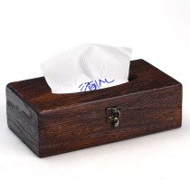 Product Taoist Japanese tissue box Creative home solid wood paper box Dinner paper towel storage box
